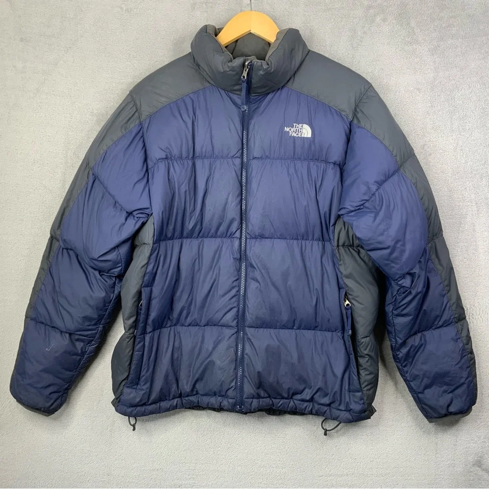 The North Face Men’s 1996 Retro Down Blue and Gray Nuptse‎ Jacket. Size Large.